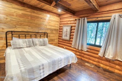 Beautifully renovated real log cabin on the fairway at Pinetop on Pinetop Lakes Country Club in Arizona - for sale on GolfHomes.com, golf home, golf lot