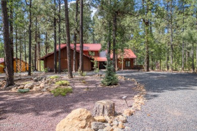 Beautifully renovated real log cabin on the fairway at Pinetop on Pinetop Lakes Country Club in Arizona - for sale on GolfHomes.com, golf home, golf lot