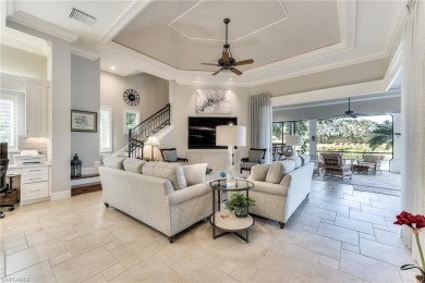 Spectacular Frey & Son custom estate home in the exclusive Oak on Shadow Wood Country Club in Florida - for sale on GolfHomes.com, golf home, golf lot