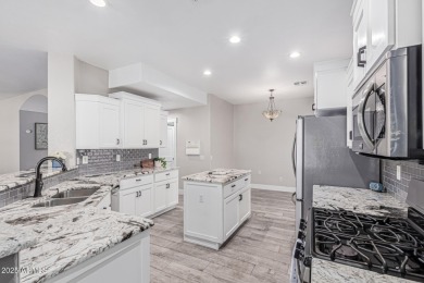 Move-in ready 2 bed + den, 2.5 bath home with 3-car garage on a on Eagles Nest at Pebble Creek in Arizona - for sale on GolfHomes.com, golf home, golf lot