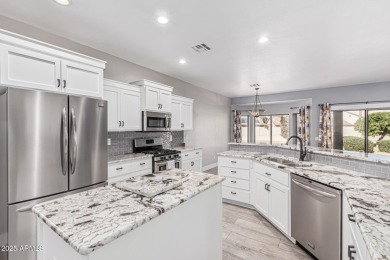 Move-in ready 2 bed + den, 2.5 bath home with 3-car garage on a on Eagles Nest at Pebble Creek in Arizona - for sale on GolfHomes.com, golf home, golf lot