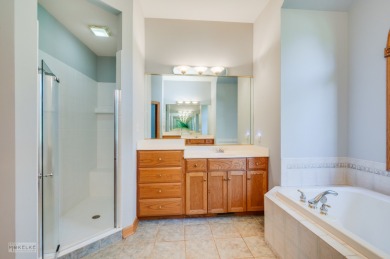 This exceptional ranch home combines timeless design with modern on Hughes Creek Golf Course in Illinois - for sale on GolfHomes.com, golf home, golf lot