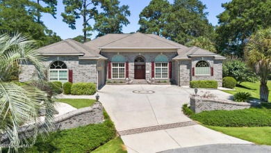 Magnificent all-brick custom home, located on a cul-de-sac on Sea Trail Golf Resort in North Carolina - for sale on GolfHomes.com, golf home, golf lot