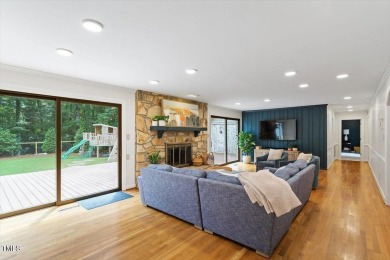 Stunning spacious home just off the 17th tee box in The Oaks on Chapel Hill Country Club in North Carolina - for sale on GolfHomes.com, golf home, golf lot