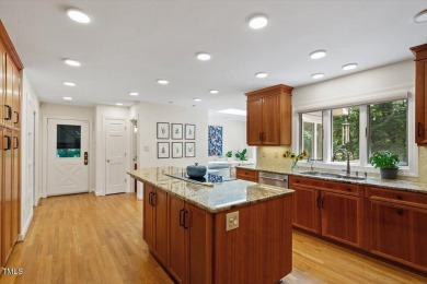 Stunning spacious home just off the 17th tee box in The Oaks on Chapel Hill Country Club in North Carolina - for sale on GolfHomes.com, golf home, golf lot