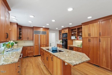 Stunning spacious home just off the 17th tee box in The Oaks on Chapel Hill Country Club in North Carolina - for sale on GolfHomes.com, golf home, golf lot
