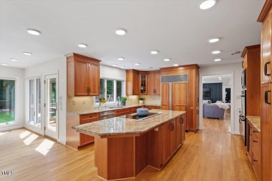 Stunning spacious home just off the 17th tee box in The Oaks on Chapel Hill Country Club in North Carolina - for sale on GolfHomes.com, golf home, golf lot