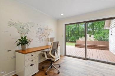 Stunning spacious home just off the 17th tee box in The Oaks on Chapel Hill Country Club in North Carolina - for sale on GolfHomes.com, golf home, golf lot