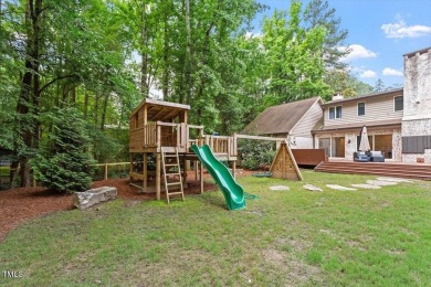 Stunning spacious home just off the 17th tee box in The Oaks on Chapel Hill Country Club in North Carolina - for sale on GolfHomes.com, golf home, golf lot