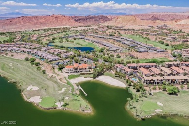 Oversized dock with HydroHoist boat lift and a 21' twin-screw on South Shore At Lake Las Vegas in Nevada - for sale on GolfHomes.com, golf home, golf lot