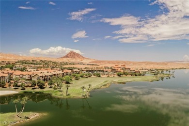 Oversized dock with HydroHoist boat lift and a 21' twin-screw on South Shore At Lake Las Vegas in Nevada - for sale on GolfHomes.com, golf home, golf lot