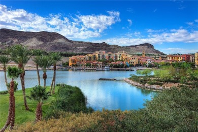 Oversized dock with HydroHoist boat lift and a 21' twin-screw on South Shore At Lake Las Vegas in Nevada - for sale on GolfHomes.com, golf home, golf lot