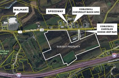Prime Route 7 commercial lot East of Village of Cobleskill on Cobleskill Golf and Country Club in New York - for sale on GolfHomes.com, golf home, golf lot