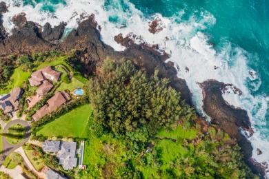 Last ocean bluff lot in Princeville, perched above iconic on Makai Golf Club At Princeville in Hawaii - for sale on GolfHomes.com, golf home, golf lot