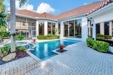 Lovely 5-bedroom + office home with southern exposure, located on St. Andrews Country Club of Boca Raton in Florida - for sale on GolfHomes.com, golf home, golf lot