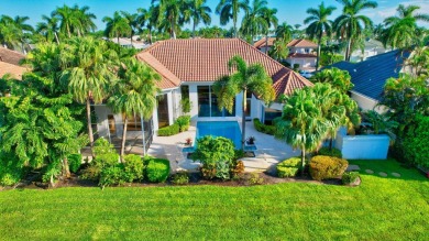 Lovely 5-bedroom + office home with southern exposure, located on St. Andrews Country Club of Boca Raton in Florida - for sale on GolfHomes.com, golf home, golf lot