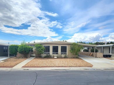 This property is light, bright and has a unique 2 bed/2 bath on Palm Desert Greens Country Club in California - for sale on GolfHomes.com, golf home, golf lot