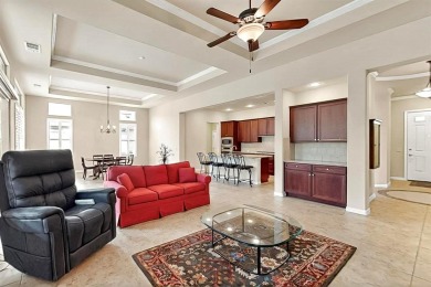 Beautifully positioned on a corner lot, this elegant Rialta home on Wildhorse Golf Club of Robson Ranch in Texas - for sale on GolfHomes.com, golf home, golf lot