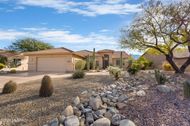 Lovely Laredo with Panoramic Mountain Views! Great Curb Appeal! on Saddlebrooke Golf Course in Arizona - for sale on GolfHomes.com, golf home, golf lot