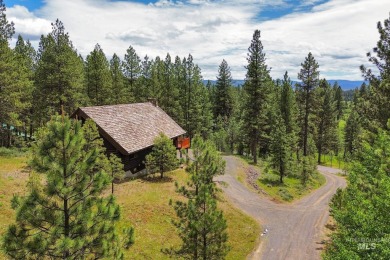 Custom, two-level True log cabin in the desirable Golf Course on Meadowcreek Golf Resort in Idaho - for sale on GolfHomes.com, golf home, golf lot