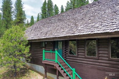 Custom, two-level True log cabin in the desirable Golf Course on Meadowcreek Golf Resort in Idaho - for sale on GolfHomes.com, golf home, golf lot