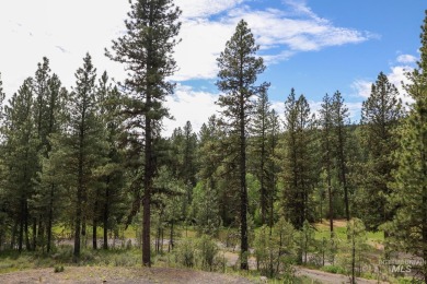 Custom, two-level True log cabin in the desirable Golf Course on Meadowcreek Golf Resort in Idaho - for sale on GolfHomes.com, golf home, golf lot