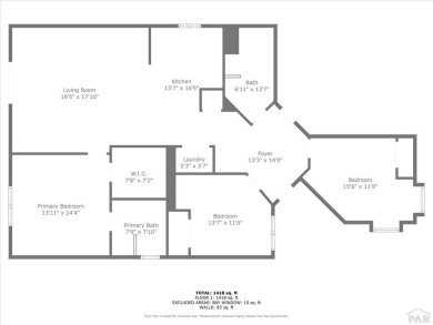This Pueblo West rancher all on one level is around the corner on Desert Hawk At Pueblo West in Colorado - for sale on GolfHomes.com, golf home, golf lot
