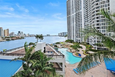 Stunning Intracoastal, and pool views from this 2 bed, 2 bath on Turnberry Isle Resort and Club in Florida - for sale on GolfHomes.com, golf home, golf lot