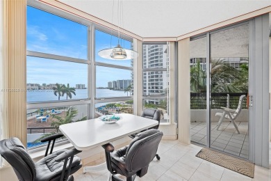 Stunning Intracoastal, and pool views from this 2 bed, 2 bath on Turnberry Isle Resort and Club in Florida - for sale on GolfHomes.com, golf home, golf lot