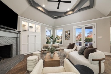 This French-inspired beauty commands a quiet cul-de-sac with on Stonebriar Golf Course in Texas - for sale on GolfHomes.com, golf home, golf lot