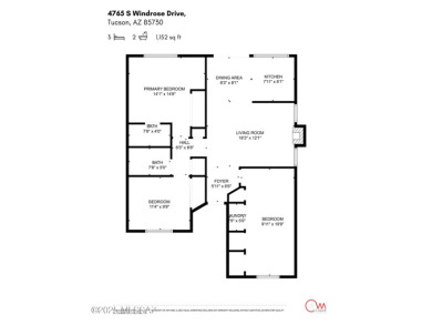 Perfect starter home! 3 bedroom 2 bathroom home in Fairway on Fred Enke Golf Course in Arizona - for sale on GolfHomes.com, golf home, golf lot