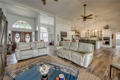 The charm of Old Florida greets you at the curb with this 3/2 on Burnt Store Golf Club in Florida - for sale on GolfHomes.com, golf home, golf lot