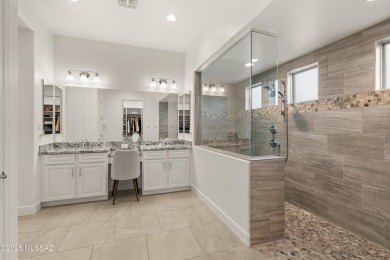 This Bacara model is a perfect balance of luxury and on Saddlebrooke Ranch Golf Club in Arizona - for sale on GolfHomes.com, golf home, golf lot