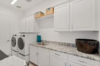 This Bacara model is a perfect balance of luxury and on Saddlebrooke Ranch Golf Club in Arizona - for sale on GolfHomes.com, golf home, golf lot