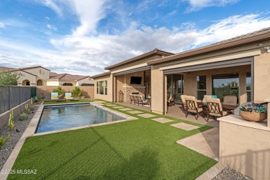 This Bacara model is a perfect balance of luxury and on Saddlebrooke Ranch Golf Club in Arizona - for sale on GolfHomes.com, golf home, golf lot