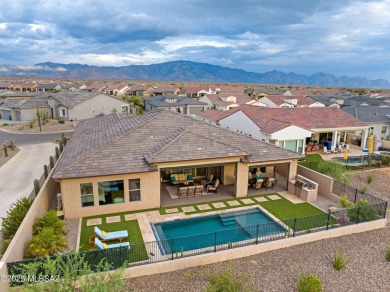 This Bacara model is a perfect balance of luxury and on Saddlebrooke Ranch Golf Club in Arizona - for sale on GolfHomes.com, golf home, golf lot