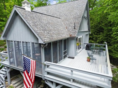 Great Rock House is a beautifully designed and built home sited on Belgrade Lakes Golf Club in Maine - for sale on GolfHomes.com, golf home, golf lot