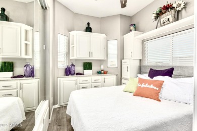 Gorgeous, fully furnished, move-in-ready 2020 park model in on Roadhaven Golf Course in Arizona - for sale on GolfHomes.com, golf home, golf lot