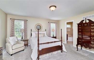 Overlooking the 5th green of Bear Creek Golf Course, this on Bear Creek Golf Club in Missouri - for sale on GolfHomes.com, golf home, golf lot