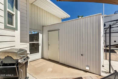 Gorgeous, fully furnished, move-in-ready 2020 park model in on Roadhaven Golf Course in Arizona - for sale on GolfHomes.com, golf home, golf lot