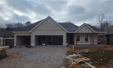 Stunning new construction single-level home situated in a on Big Sugar Golf Club in Arkansas - for sale on GolfHomes.com, golf home, golf lot