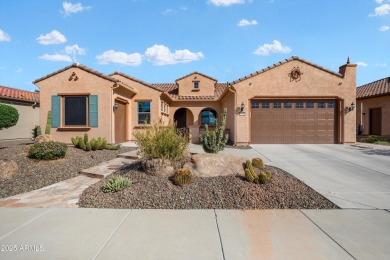 Golf Course Endeavor with Cart Garage! Travertine steps lead to on Copper Canyon Golf Club in Arizona - for sale on GolfHomes.com, golf home, golf lot