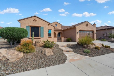 Golf Course Endeavor with Cart Garage! Travertine steps lead to on Copper Canyon Golf Club in Arizona - for sale on GolfHomes.com, golf home, golf lot