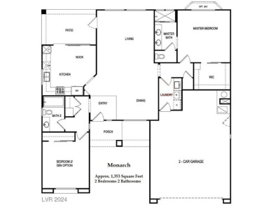 Split bedroom floor plan in upper Sun City Summerlin.  This on Eagle Crest Golf Club in Nevada - for sale on GolfHomes.com, golf home, golf lot