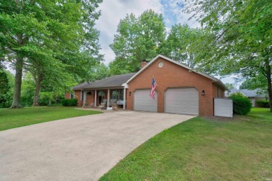 All brick ranch home with basement on a corner lot in walking on Christmas Lake Golf Course in Indiana - for sale on GolfHomes.com, golf home, golf lot