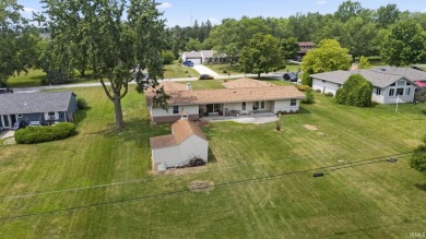 Sprawling Ranch in Desirable Elk Ridge with Golf Course Views on Coyote Creek Golf Club in Indiana - for sale on GolfHomes.com, golf home, golf lot
