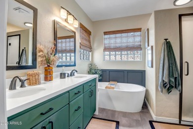 Showcase Home Alert! Luxury living reaches new heights in this on Estrella Mountain Ranch Golf Course in Arizona - for sale on GolfHomes.com, golf home, golf lot