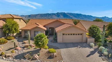 Sweeping unobstructed views of the Catalina Mts across the on Saddlebrooke Golf Course in Arizona - for sale on GolfHomes.com, golf home, golf lot