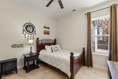 Stunning 2023 custom one-story home on a beautifully treed on Cedar Creek Country Club in Texas - for sale on GolfHomes.com, golf home, golf lot