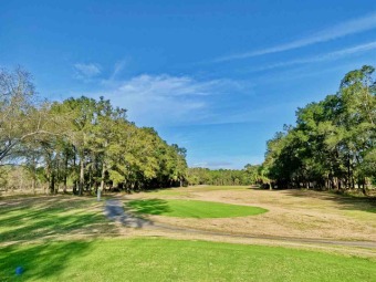 Beautiful 3/4 acre wooded building lot looking down Wildwood on Wildwood Country Club in Florida - for sale on GolfHomes.com, golf home, golf lot